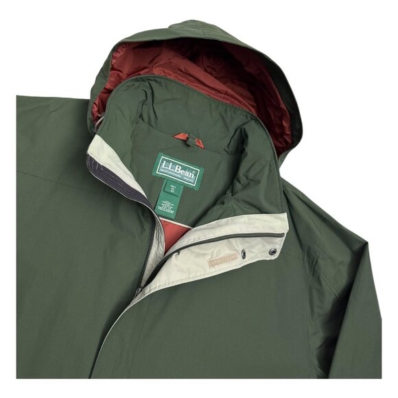LL BEAN Waterproof Light Windbreaker Designer Outdoor Rain Jacket Mens XL - Picture 4 of 6